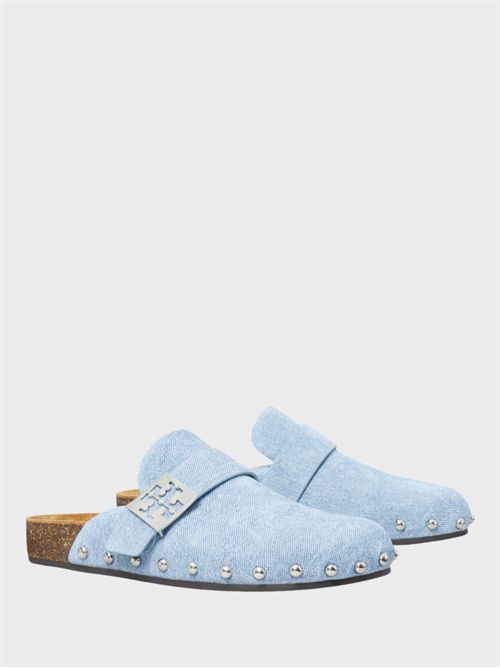 Mellow Mule in Printed Suede with Studs TORY BURCH | 167995432